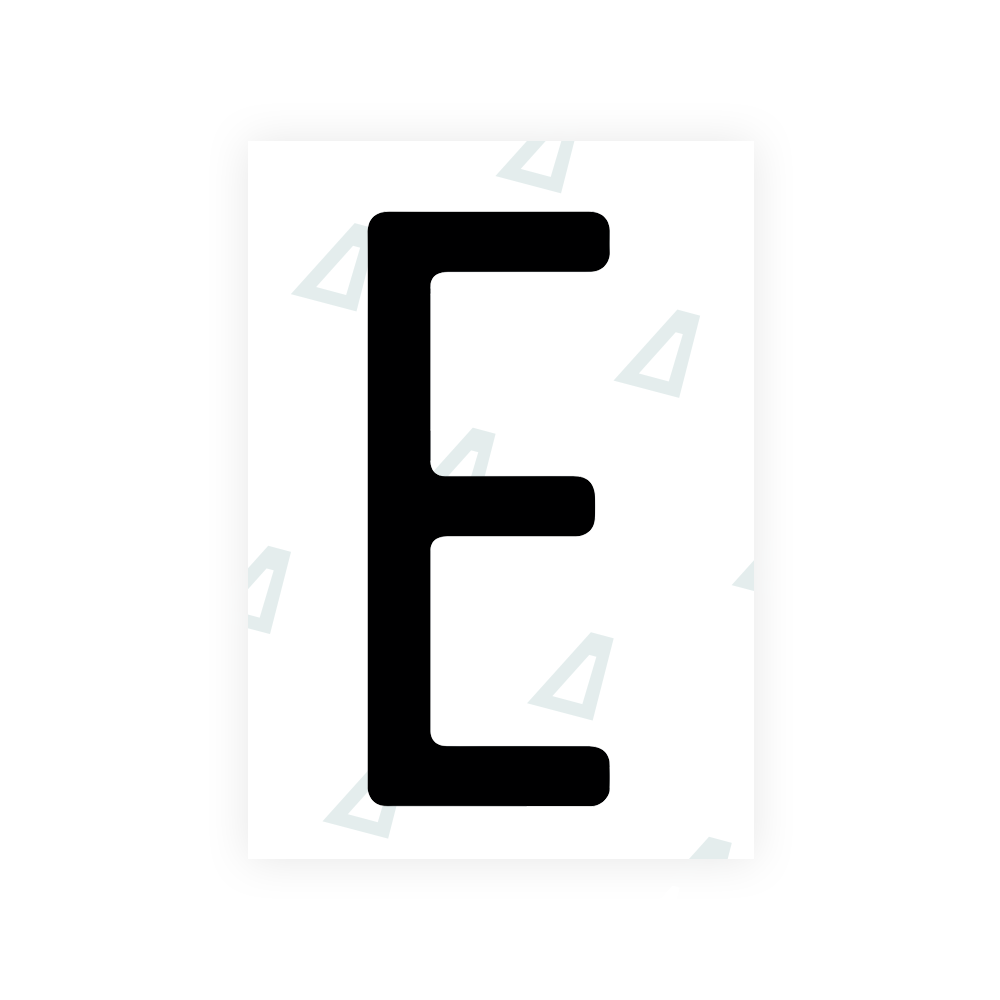 Alite Nanofilm for US (Florida 2019) license plates - Symbol "E" - Alite