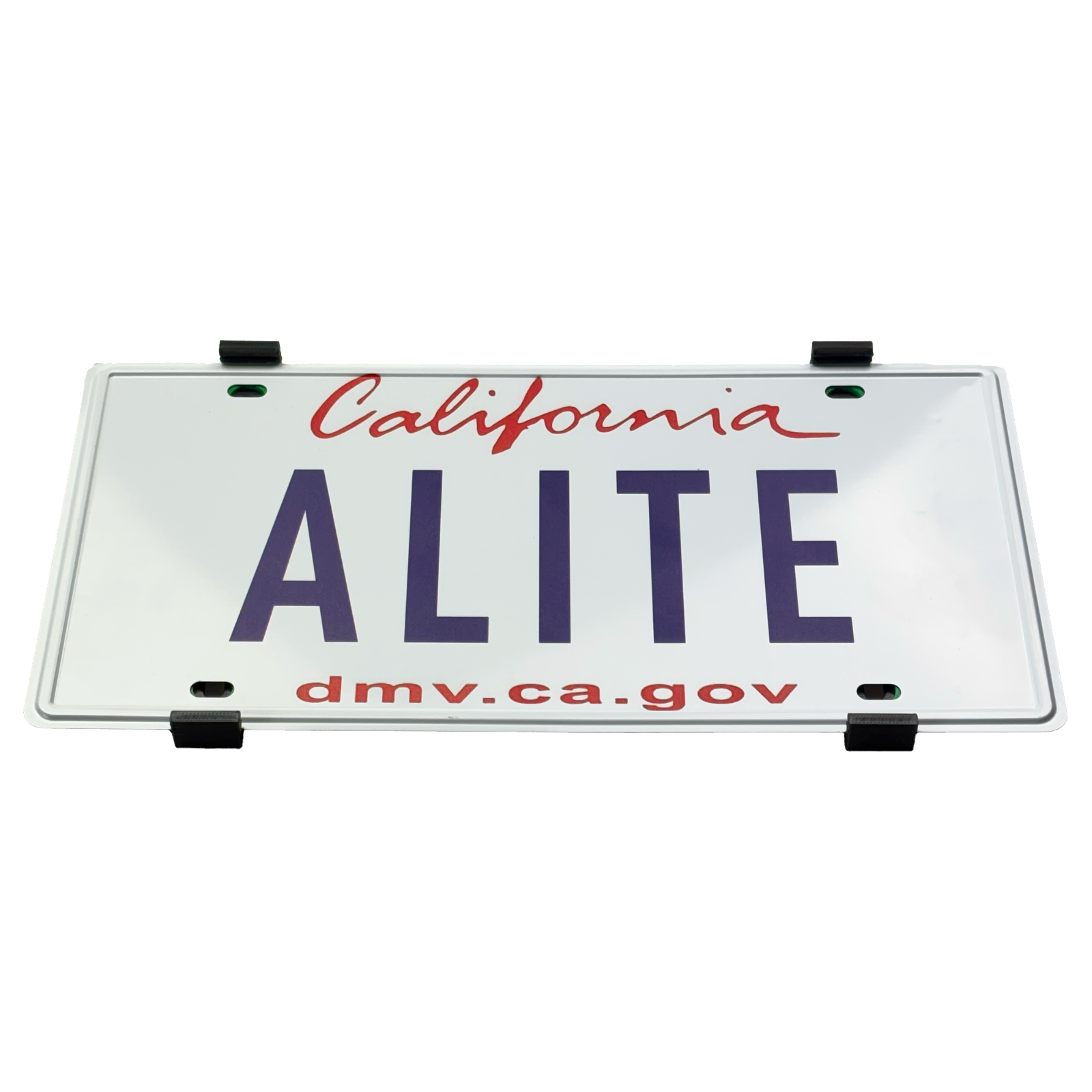 frameless license plate holder