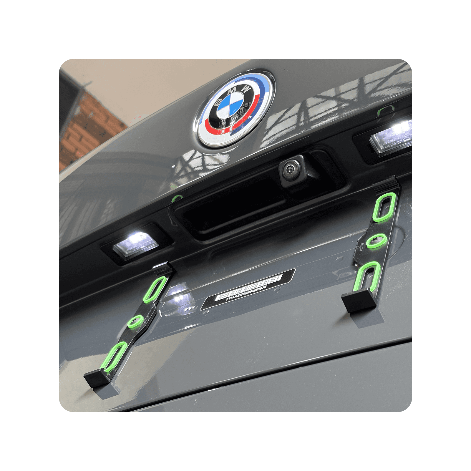 no frame license plate holder