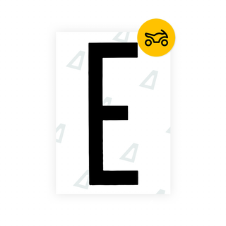 Alite Nanofilm for US (New York 2001) Moto license plates - Symbol "E" - Alite