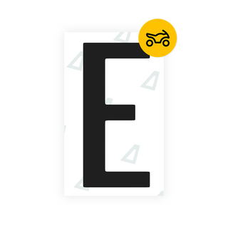 Alite Nanofilm for US (Texas) Moto license plates - Symbol "E" - Alite