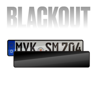 Alite Blackout License Plate Hider - Single kit (EU version)