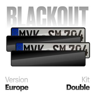 Alite Blackout License Plate Hider - Front and Rear kit (EU version)