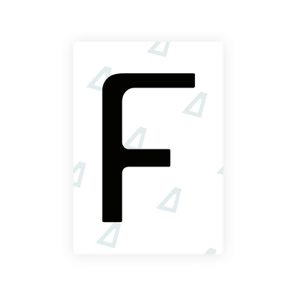 Alite Nanofilm for Chile 2014 license plates - Symbol "F" - Alite
