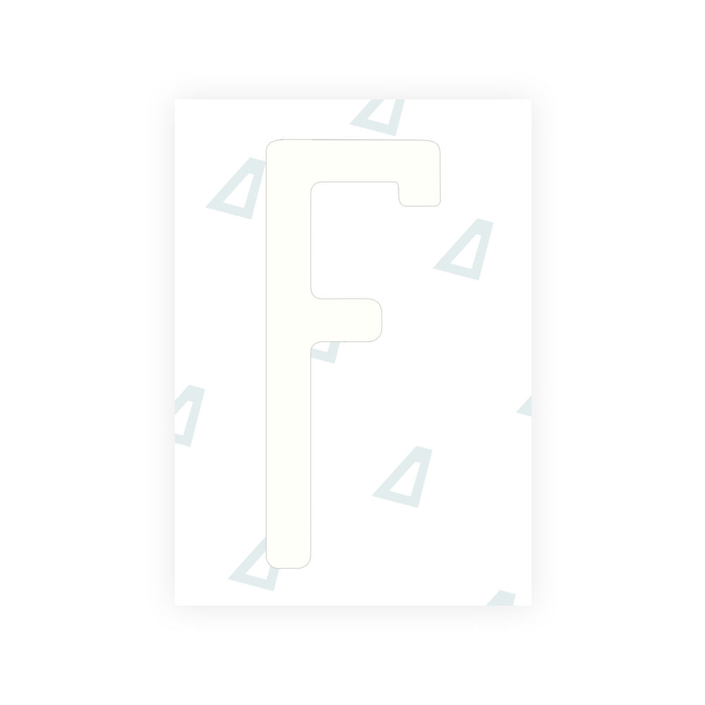 Alite Nanofilm for US (Florida 2019) license plates - Symbol "F" - Alite
