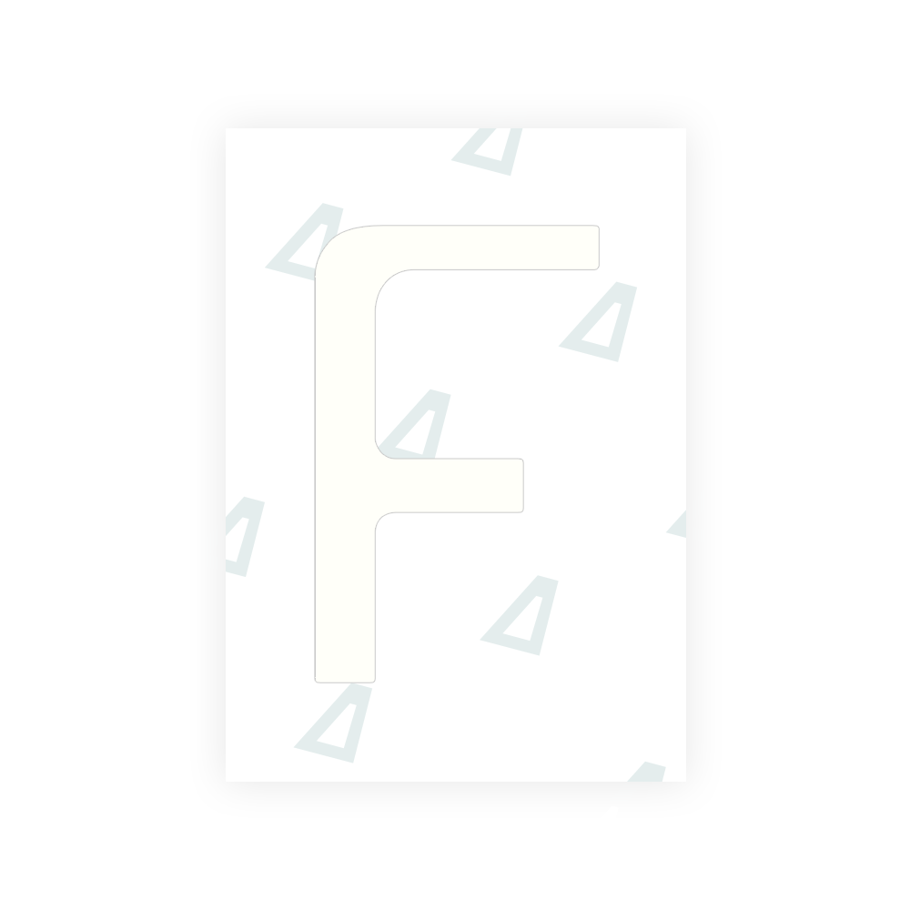 Alite Nanofilm for Chile 2014 license plates - Symbol "F" - Alite