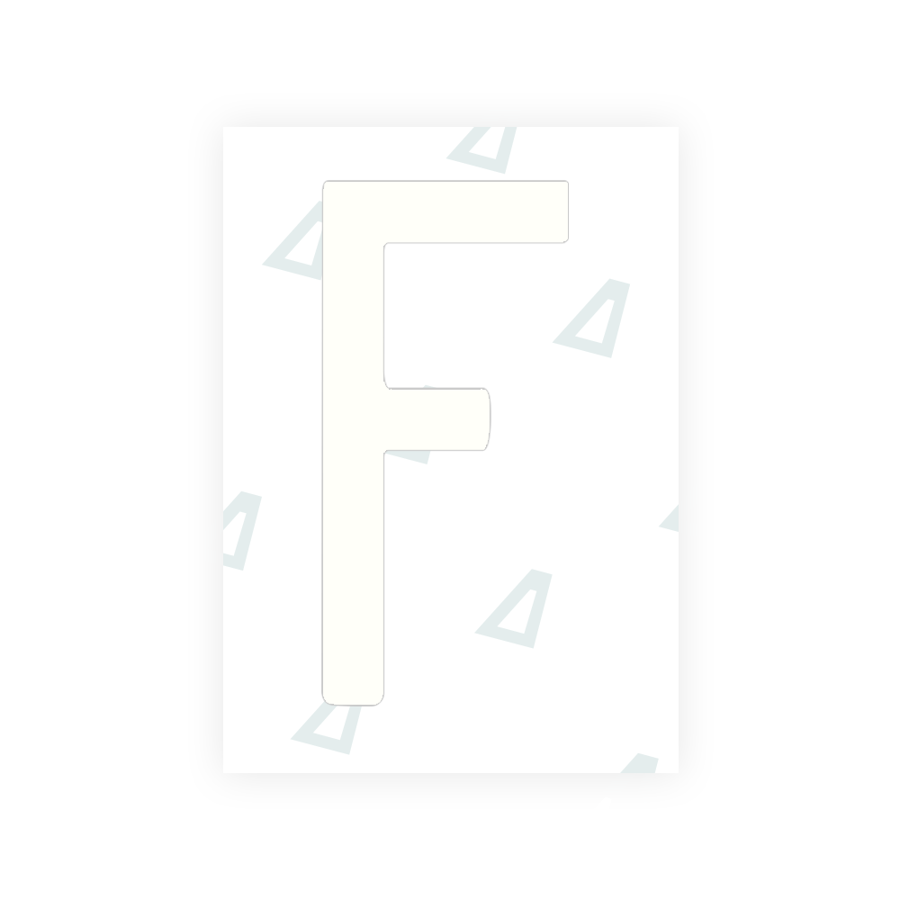 Alite Nanofilm for US (Arkansas) license plates - Symbol "F" - Alite
