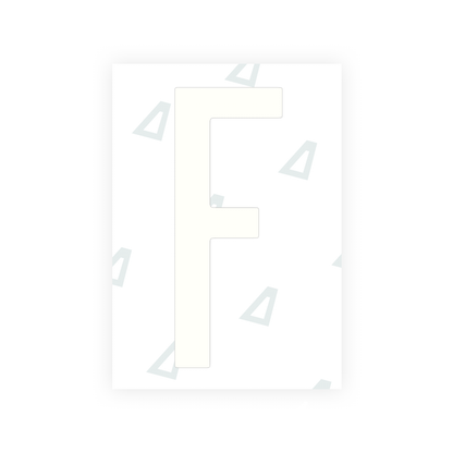 Alite Nanofilm for US (Indiana) license plates - Symbol "F" - Alite