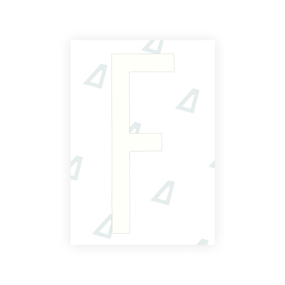 Alite Nanofilm for US (New York 2020 - Flat) license plates - Symbol "F" - Alite