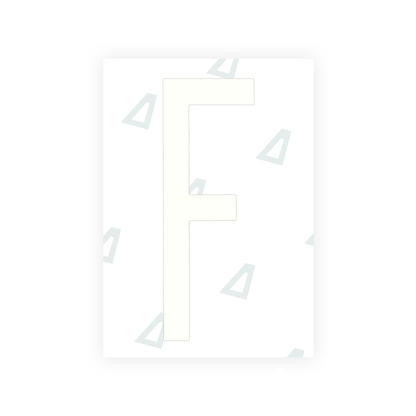 Alite Nanofilm for US (New York 2020 - Flat) license plates - Symbol "F" - Alite