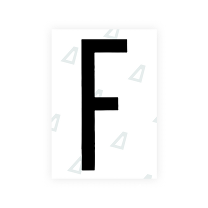 Alite Nanofilm for US (New York 2020 - Flat) license plates - Symbol "F" - Alite