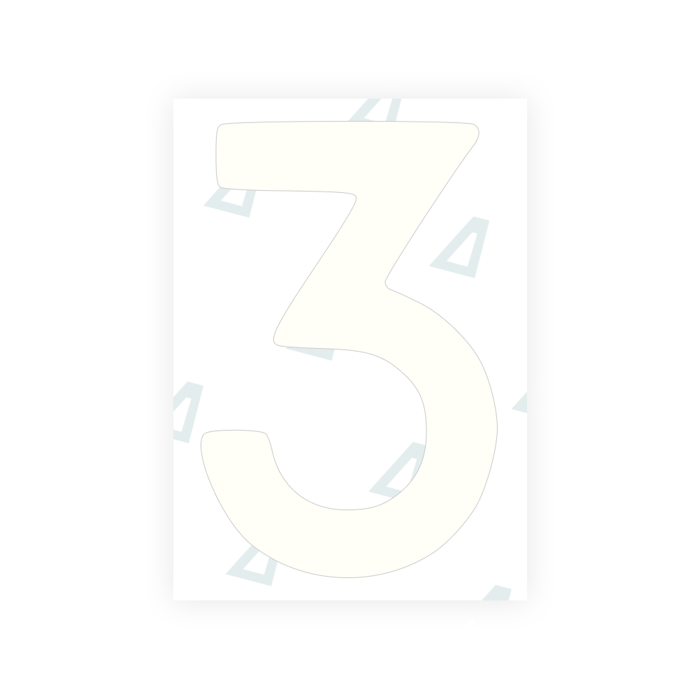 Alite Nanofilm for Finland license plates - Symbol "3" - Alite
