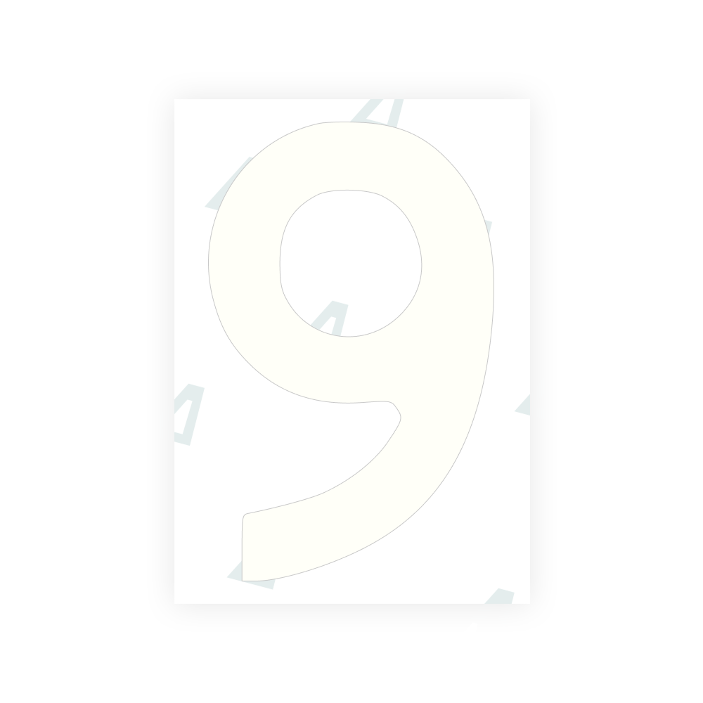 Alite Nanofilm for Finland license plates - Symbol "9" - Alite