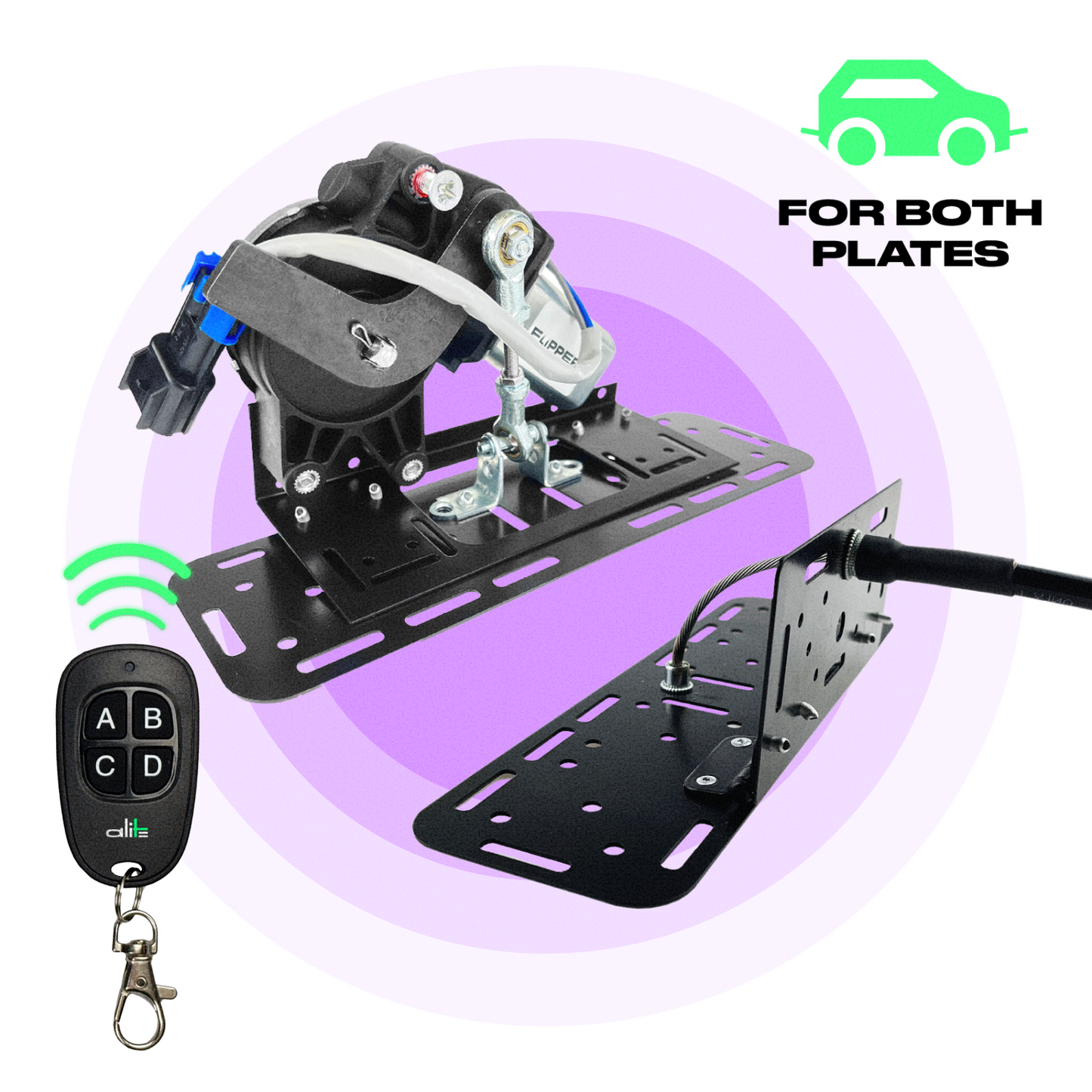 Alite Flipper Folding frame for both license plates