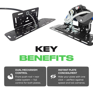 Cadre pliable Alite Flipper pour les deux plaques d'immatriculation
