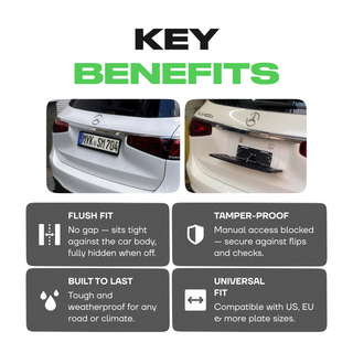 Alite Flipper™ Folding frame for both license plates - Alite