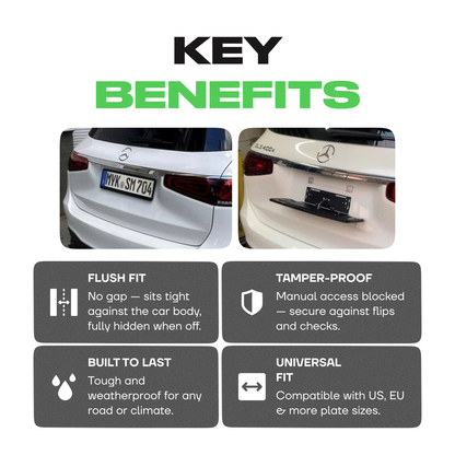 Alite Flipper™ Folding frame for both license plates - Alite
