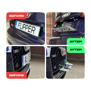 Alite Flipper™ Folding frame for both license plates - Alite