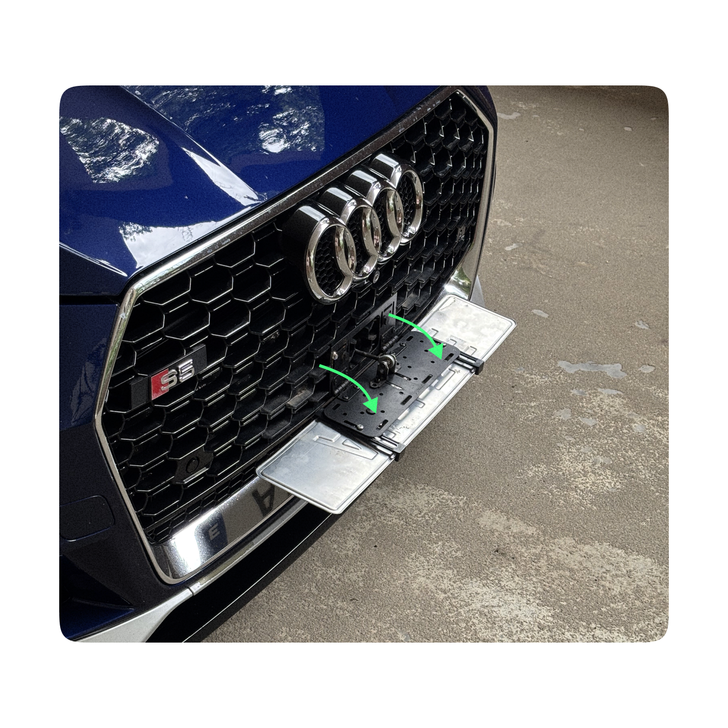 Alite Flipper™ Folding frame for both license plates - Alite