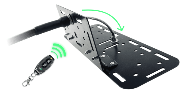 flipping license plate holder