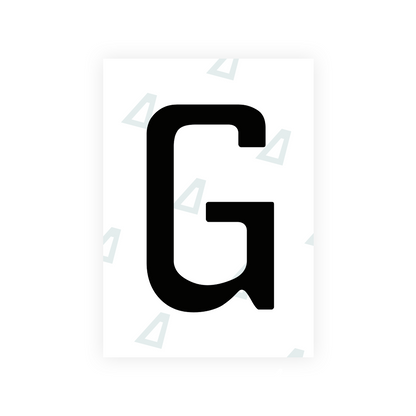 Alite Nanofilm for Chile 2014 license plates - Symbol "G" - Alite