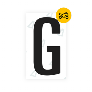 Alite Nanofilm for US (Texas) Moto license plates - Symbol "G" - Alite