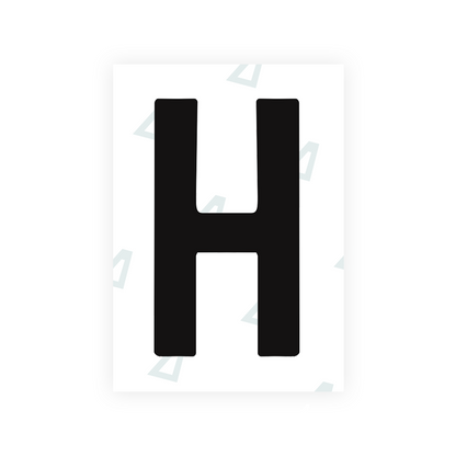 Alite Nanofilm for Chile 2007 license plates - Symbol "H" - Alite