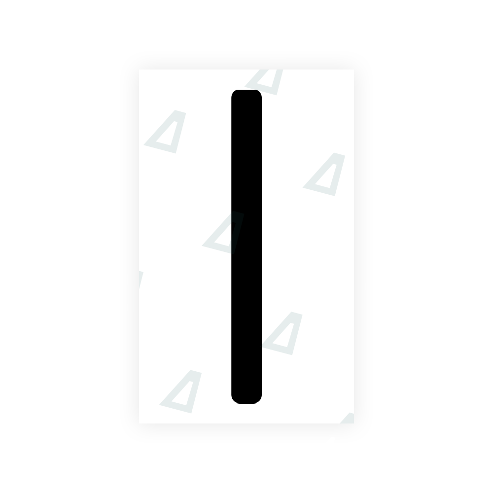 Alite Nanofilm for US (New Jersey - Embossed) license plates - Symbol "I" - Alite