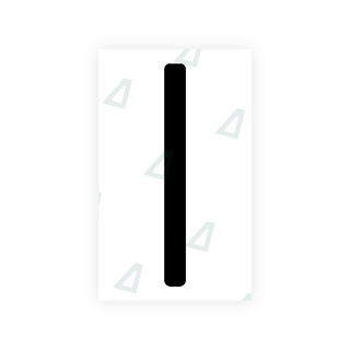 Alite Nanofilm for US (New Jersey - Embossed) license plates - Symbol "I" - Alite