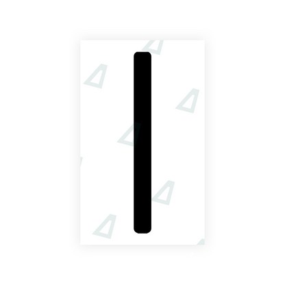 Alite Nanofilm for US (New Jersey - Embossed) license plates - Symbol "I" - Alite