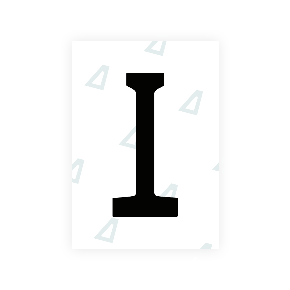 Alite Nanofilm for Chile 2014 license plates - Symbol "I" - Alite