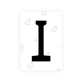 Alite Nanofilm for Chile 2014 license plates - Symbol "I" - Alite