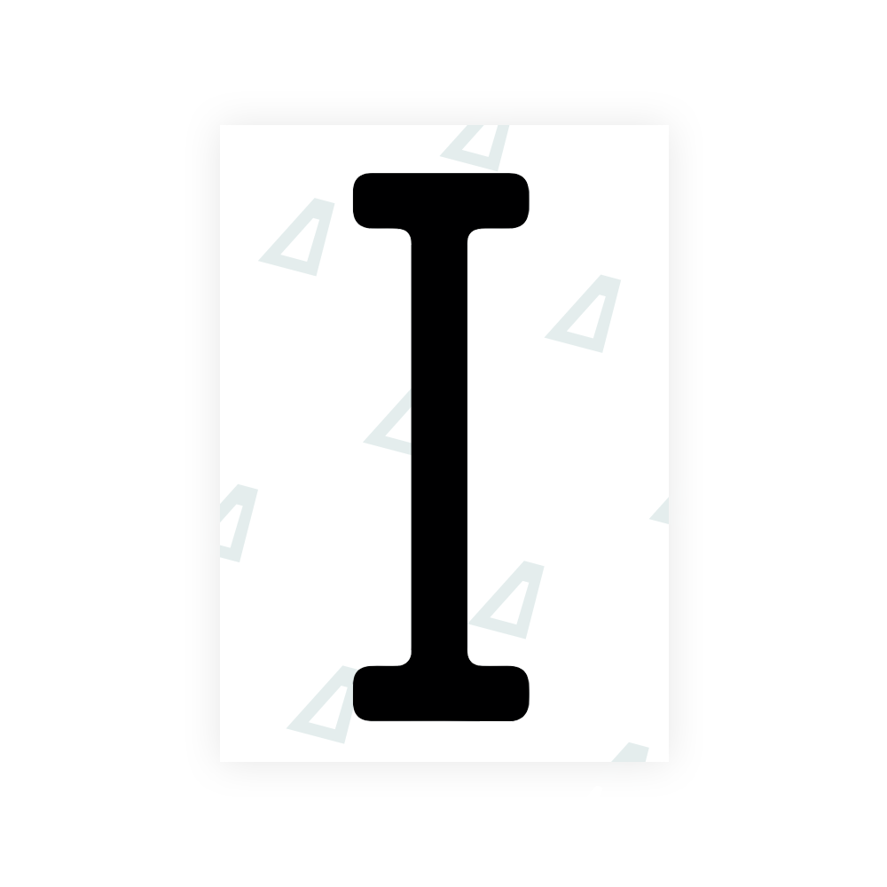 Alite Nanofilm for US (Florida 2019) license plates - Symbol "I" - Alite