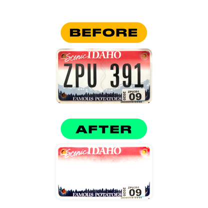 Alite Nanofilm for US (Idaho) Moto license plates - Symbol "Z" - Alite
