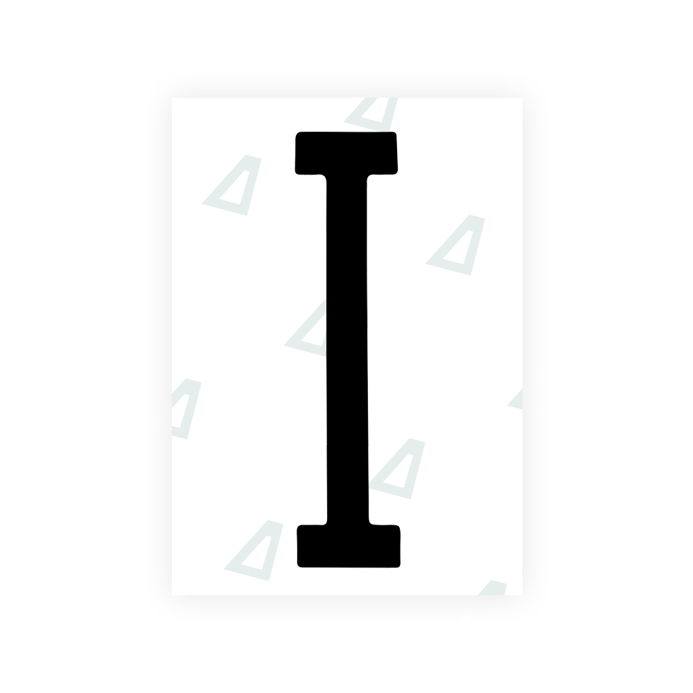 Alite Nanofilm for US (New York 2020 - Flat) license plates - Symbol "I" - Alite