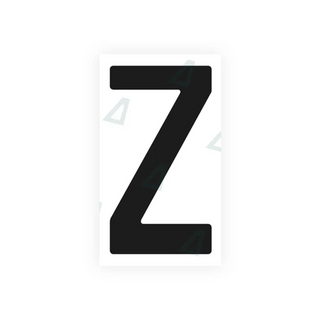 Nanofilm Alite para placas de matrícula de Paraguay - Símbolo "Z"