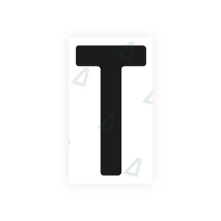 Alite Nanofilm for Tanzania (standard) license plates - Symbol "T"