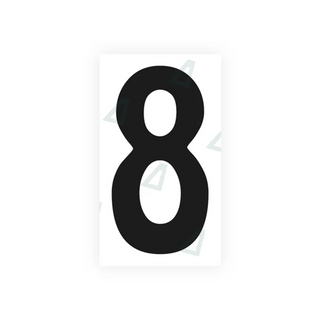 Alite Nanofilm for Tanzania (standard) license plates - Symbol "8"