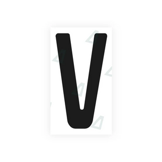 Alite Nanofilm pour plaques d'immatriculation uruguayennes - Symbole « V »