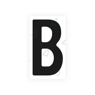 Alite Nanofilm for Tanzania (standard) license plates - Symbol "B"
