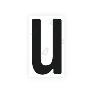 Alite Nanofilm for Tanzania (standard) license plates - Symbol "U"