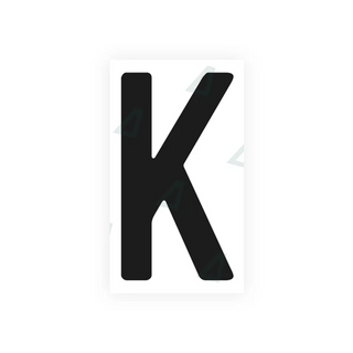Alite Nanofilm pour plaques d'immatriculation argentines - Symbole « K »