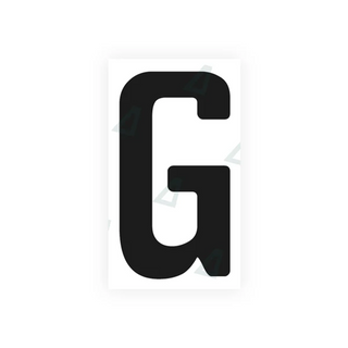 Alite Nanofilm for Tanzania (standard) license plates - Symbol "G"