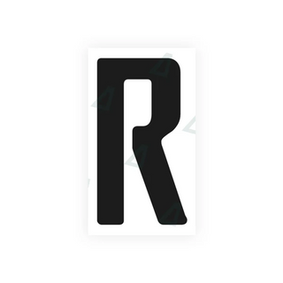 Alite Nanofilm pour plaques d'immatriculation du Paraguay - Symbole « R »