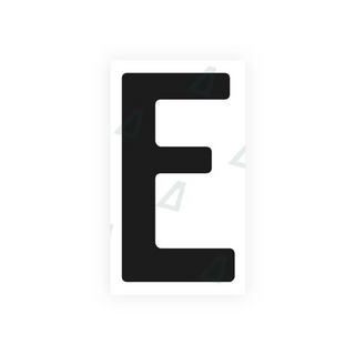 Alite Nanofilm for Tanzania (standard) license plates - Symbol "E"