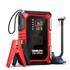 Gooloo A5 Jump Starter With Air Compressor 4000A – Portable Car Battery Booster And Tire Inflator
