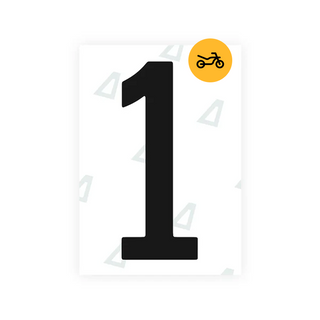 Alite Nanofilm for US (Nevada) Moto license plates - Symbol "1" - Alite