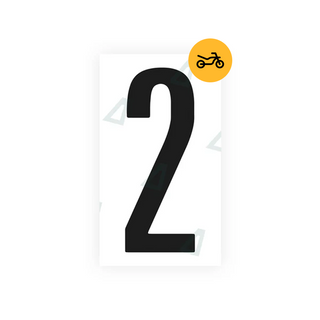 Alite Nanofilm for US (Nevada) Moto license plates - Symbol "2" - Alite