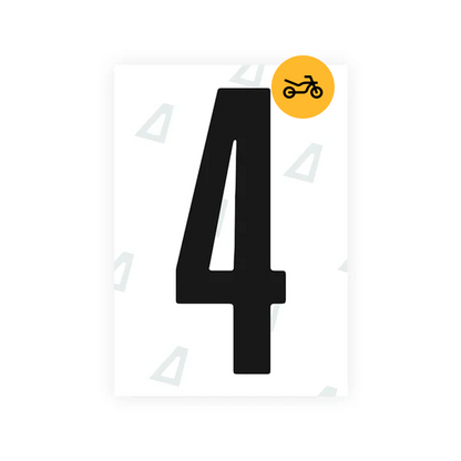 Alite Nanofilm for US (Nevada) Moto license plates - Symbol "4" - Alite