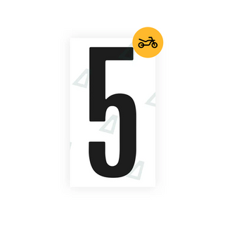 Alite Nanofilm for US (Nevada) Moto license plates - Symbol "5" - Alite